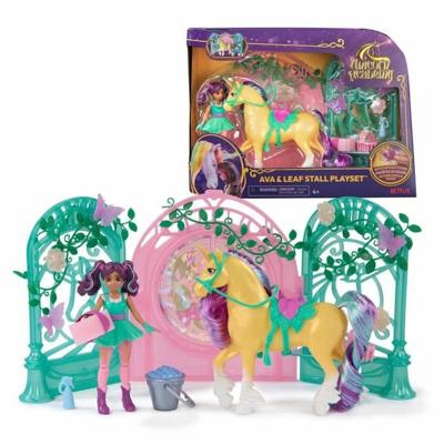 Knuffel Spin Master Mini Muñeca Ava y Leaf Color Reveal Unicorn Academy Multicolour Plastic Eenhoorn