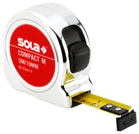 SOLA Rolbandmaat 5mtr Compact M COM5 Magnetische eindhaak EG-Klasse 2 SB - 50520501 - thumbnail