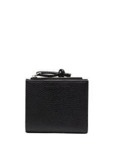 Emporio Armani portefeuille en cuir à effet grainé - Noir