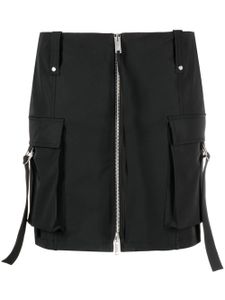 Blumarine minijupe zippée à poches cargo - Noir