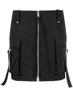 Blumarine minijupe zippée à poches cargo - Noir