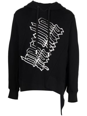 Haculla hoodie Glitch à logo imprimé - Noir