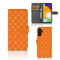 Samsung Galaxy A04s | Samsung Galaxy A13 5G | Telefoon Hoesje | Batik Oranje