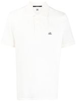 C.P. Company polo à logo brodé - Blanc