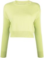 Teddy Cashmere Genova cropped cashmere jumper - Vert - thumbnail