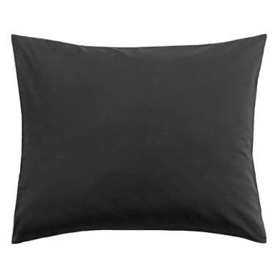 Kussensloop katoen - antraciet (2 stuks) - 60x70 cm