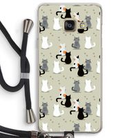 Katten: Samsung Galaxy A3 (2016) Transparant Hoesje met koord