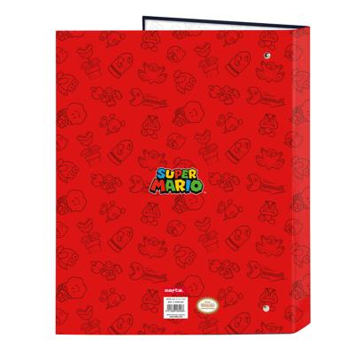 Ringmap Super Mario Trick Rood Donkerblauw A4 26.5 x 33 x 4 cm