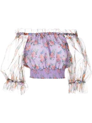 alice + olivia Off-shoulder top - Veelkleurig