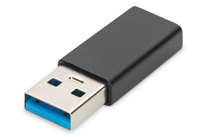 Digitus USB 2.0 Adapter [1x USB, USB-A 2.0 stekker, USB 3.2 Gen 1 stekker A (USB 3.0) - 1x USB 3.2 Gen 1 bus C (USB 3.0), USB-C bus] Adapter