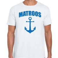 Matroos met anker verkleed t-shirt wit voor heren