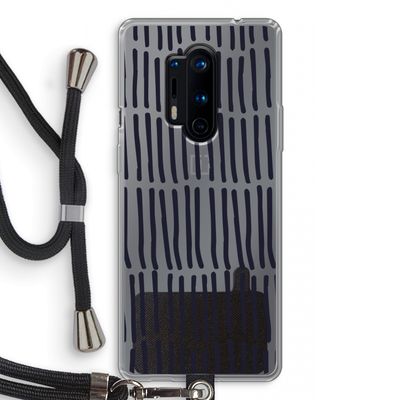 Moroccan stripes: OnePlus 8 Pro Transparant Hoesje met koord