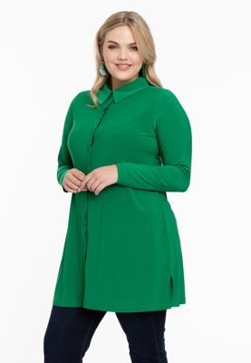 Yoek Blouse | Groen | Maat 46/48