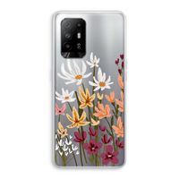 Painted wildflowers: Oppo A95 5G Transparant Hoesje