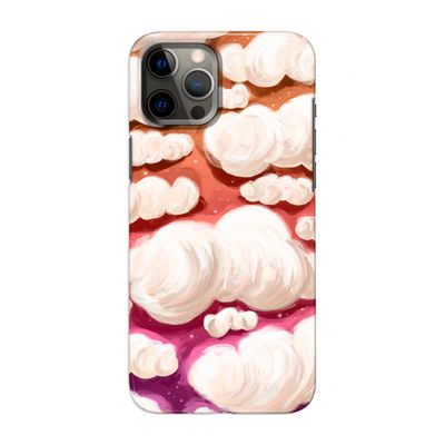Katoen Wolken: Volledig geprint iPhone 12 Pro Max Hoesje