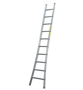 Little Jumbo SuperPRO Enkele uitgebogen ladder geanodiseerd - 10 sporten - 1250300110