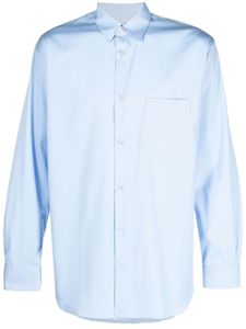 Comme Des Garçons Shirt chemise en coton à manches longues - Bleu