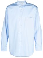 Comme Des Garçons Shirt chemise en coton à manches longues - Bleu