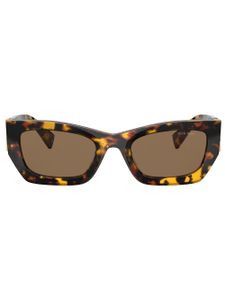 Miu Miu Eyewear lunettes de soleil à monture rectangulaire - Marron