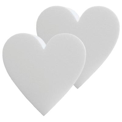 Piepschuim vormen/figuren hartje - Multipak van 2x stuks - Dia 40 - hobby en knutselen artikelen - w