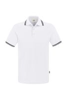 Hakro 805 Polo shirt Twin-Stripe - White/Black - L