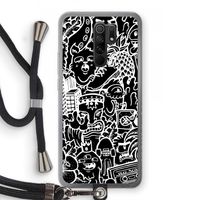 Vexx Black Mixtape: Xiaomi Redmi 9 Transparant Hoesje met koord