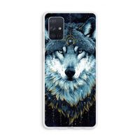 Darkness Wolf: Galaxy A71 Transparant Hoesje