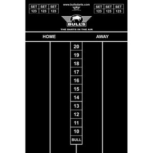 Dart krijt scorebord 45x30 cm