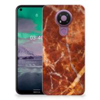 Nokia 3.4 | TPU | Siliconen hoesje | Marmer Bruin