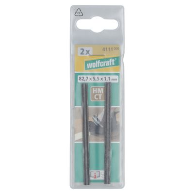 Wolfcraft Schaafkeermes Afmeting, lengte: 82.7 mm Afmeting, breedte: 5.5 mm 4111000 2 stuk(s)