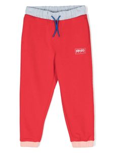 Kenzo Kids pantalon de jogging à logo imprimé - Rouge