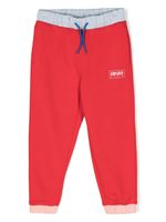 Kenzo Kids pantalon de jogging à logo imprimé - Rouge - thumbnail