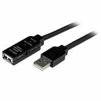 Verlengkabel USB Startech USB2AAEXT20M 20 m Zwart