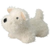 Deurstopper - Puppy hondje - wit - polyester - 27 x 17 cm - dieren - kinderkamer