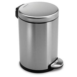 Simplehuman Round Pedaalemmer 4,5 Liter Vingerafdrukvrij