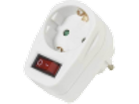 Vivanco Schuko adapter met schakelaar (22396)