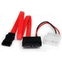 StarTech.com 30 cm Slimline SATA naar SATA Adapter met LP4 Voedingskabel