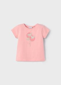 Mayoral Zomer t-shirt S/S meisjes - zalm roze