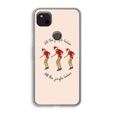 Jingle Ladies: Google Pixel 4a Transparant Hoesje