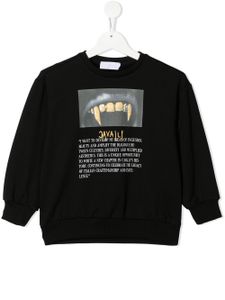 Roberto Cavalli Junior sweat à logo imprimé - Noir