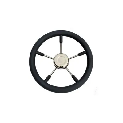 Titan Marine Stuurwiel Zwart/rvs 70 Cm