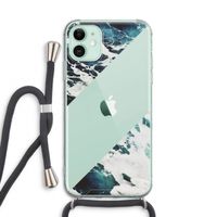 Golven: iPhone 11 Transparant Hoesje met koord
