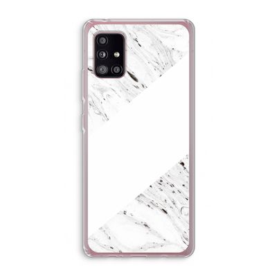 Biggest stripe: Samsung Galaxy A51 5G Transparant Hoesje