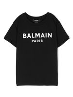 Balmain Kids t-shirt à logo imprimé - Noir