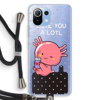 Love You A Lotl: Xiaomi Mi 11 Lite Transparant Hoesje met koord