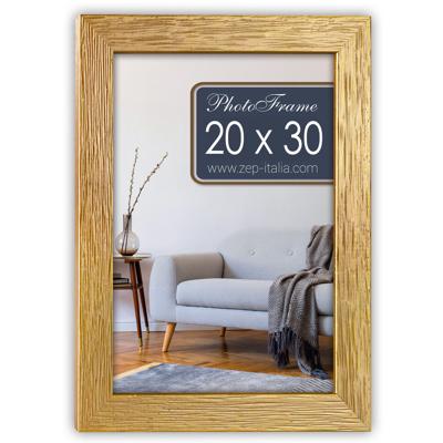 Fotolijst - goud - 23 x 33 x 2 cm - hout - geschikt voor een foto van 20 x 30 cm