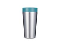 Circular&Co. Koffiebeker - rvs - grijs/groen - 340 ml