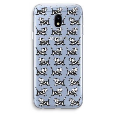 Zwarte poes: Samsung Galaxy J3 (2017) Transparant Hoesje