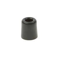 Rubberen deurstop / deurbuffer 50 x 30 mm zwart   -