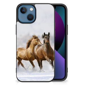 Apple iPhone 13 Dierenprint Telefoonhoesje Paarden